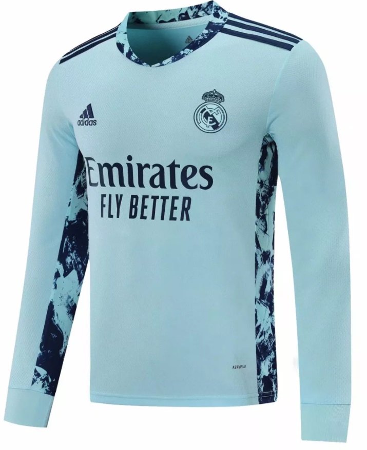 Camisa oficial Adidas Real Madrid 2020 2021 I Goleiro manga comprida